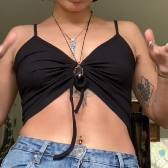 Cotton On Tie Front Tank - Picture 2 of 2